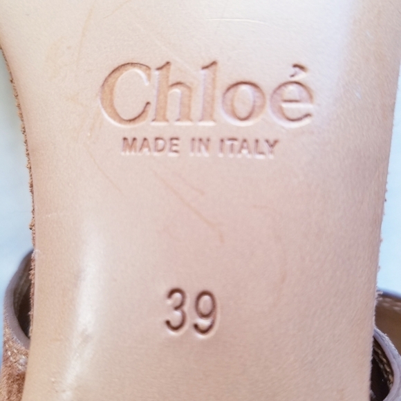 Chloe | Tan Suede Strap sandals 39 - Picture 6 of 12